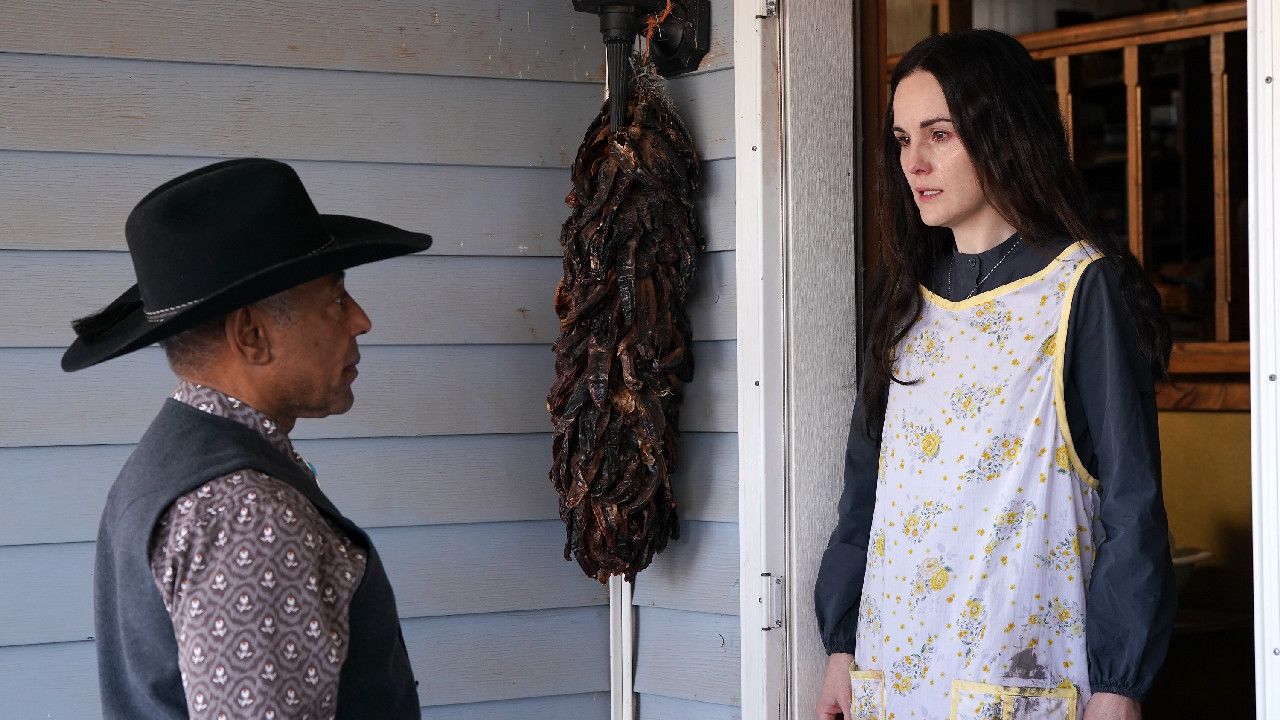 franetic-digital-marketing Giancarlo Esposito as Fitz and Michelle Dockery as Clara in 'Please Don't Feed the Children.' Photo: Tubi.