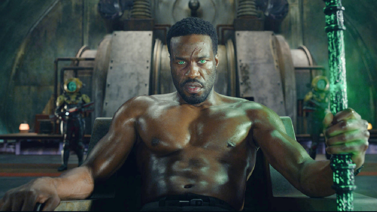 Yahya Abdul-Mateen II as Black Manta in Warner Bros. Pictures’ action adventure 'Aquaman and the Lost Kingdom,' a Warner Bros. Pictures release. Photo Courtesy Warner Bros Pictures/ ™ & © DC Comics.
