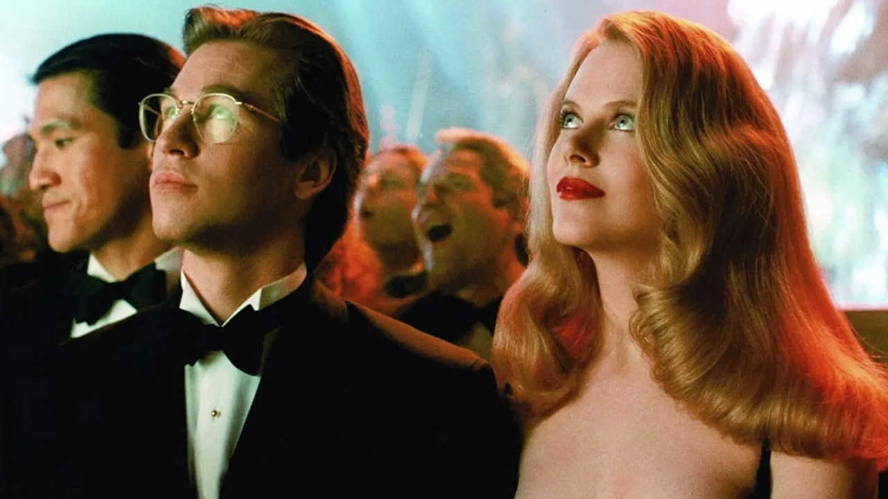 (L to R) Val Kilmer and Nicole Kidman in 'Batmen Forever'. Photo: Warner Bros.