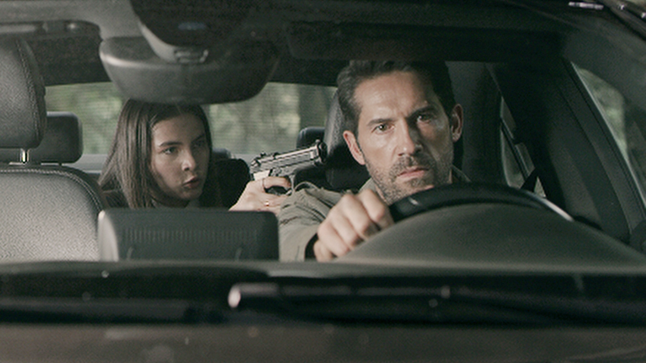 (L to R) Alanna De La Rossa as “Elisa” and Scott Adkins as “Kris Chaney” in the action film 'Diablo', a Lionsgate release. Photo courtesy of Lionsgate.