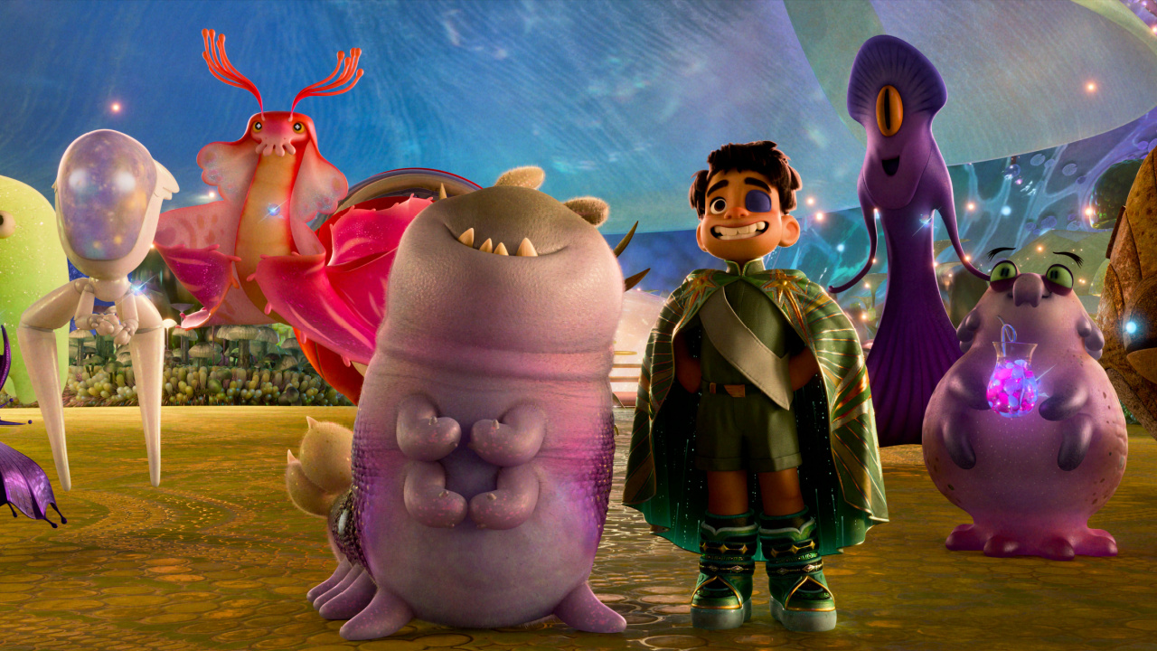 (L to R) Yonas Kibreab and Remy Edgerly in 'Elio'. Directed by Madeline Sharafian, Domee Shi and Adrian Molina, and produced by Mary Alice Drumm, Disney and Pixar’s 'Elio' releases in theaters June 20, 2025. © 2024 Disney/Pixar. All Rights Reserved.