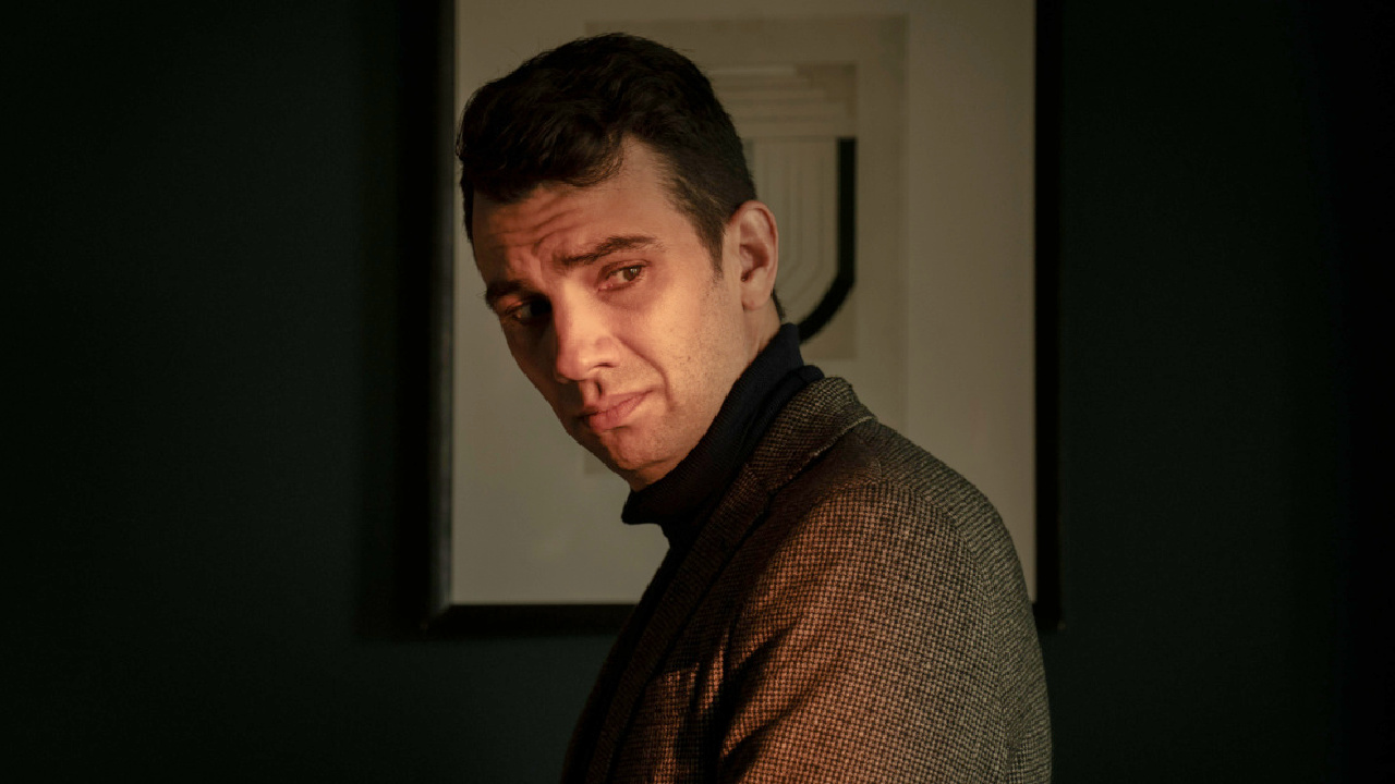 Jay Baruchel in Caitlin Cronenberg's 'Humane'. Courtesy of Steve Wilkie. An IFC Films & Shudder Release.