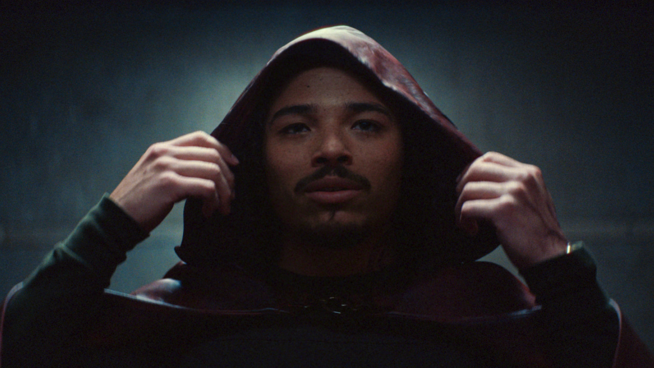 Parker Robbins/The Hood (Anthony Ramos) in Marvel Television's 'Ironheart', exclusively on Disney+. Photo courtesy of Marvel. © 2025 Marvel. All Rights Reserved.