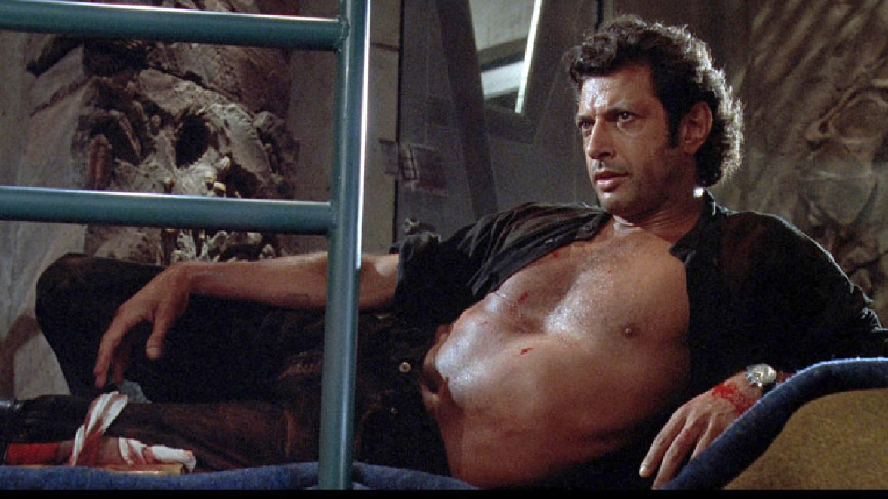 Jeff Goldblum as Dr. Ian Malcolm in director Steven Spielberg's 'Jurassic Park.'