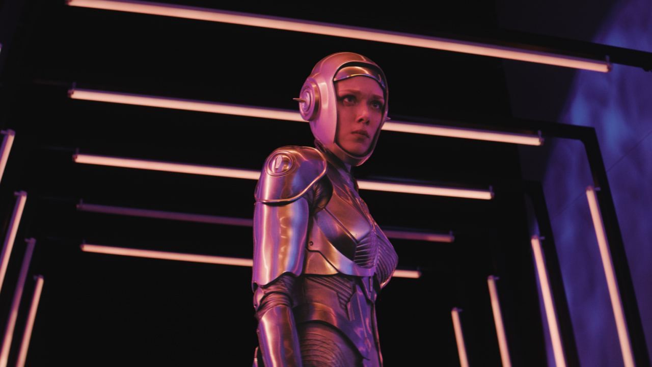 Ivanna Sakhno as Amelia in 'M3GAN 2.0', directed by Gerard Johnstone. Photo: Universal Pictures.