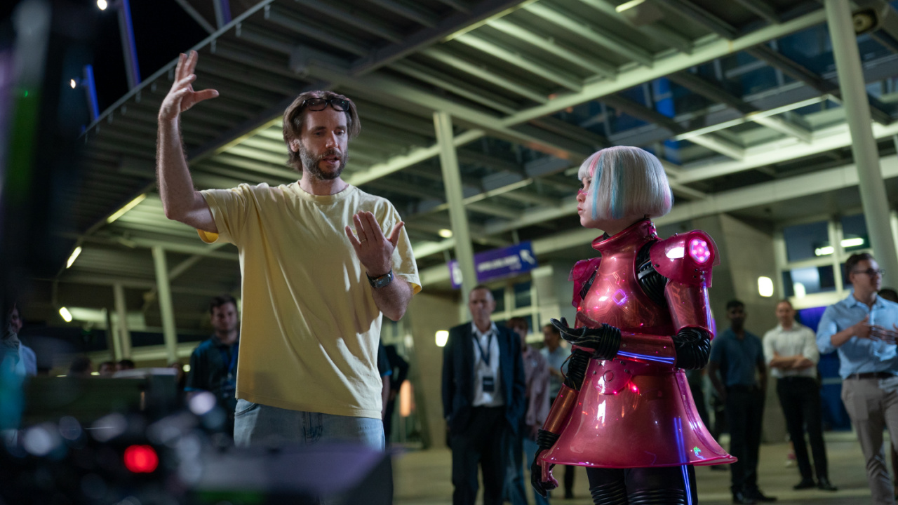 Director Gerard Johnstone on the set of 'M3GAN 2.0', directed by Gerard Johnstone. Photo: Universal Pictures.