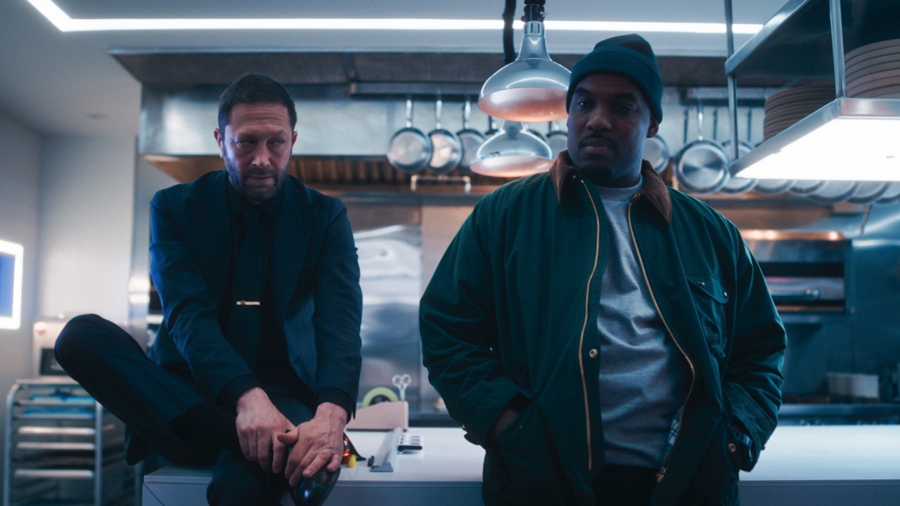 (L to R) Ebon Moss-Bachrach as Richard ‘Richie’ Jerimovich, Lionel Boyce as Marcus Brooks in 'The Bear' Season 4. Photo: FX © 2025 FX Networks. All Rights Reserved.