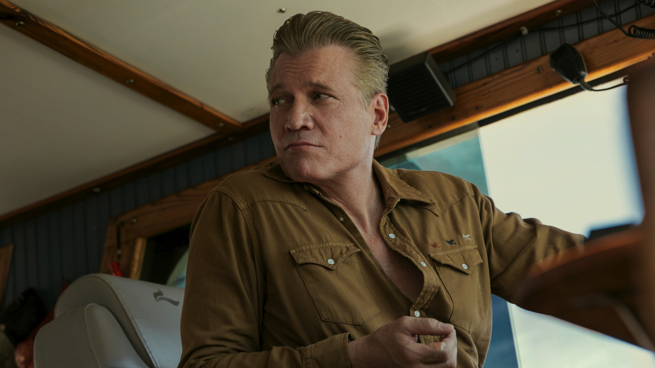 Holt McCallany as Harlan Buckley in episode 102 of 'The Waterfront.' Photo: Dana Hawley/Netflix © 2025.