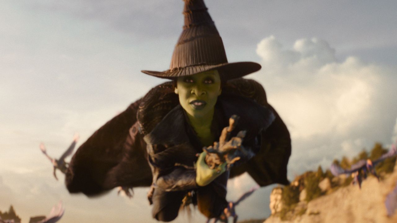 Cynthia Erivo is Elphaba in 'Wicked For Good', directed by Jon M. Chu. Photo: Universal Pictures.