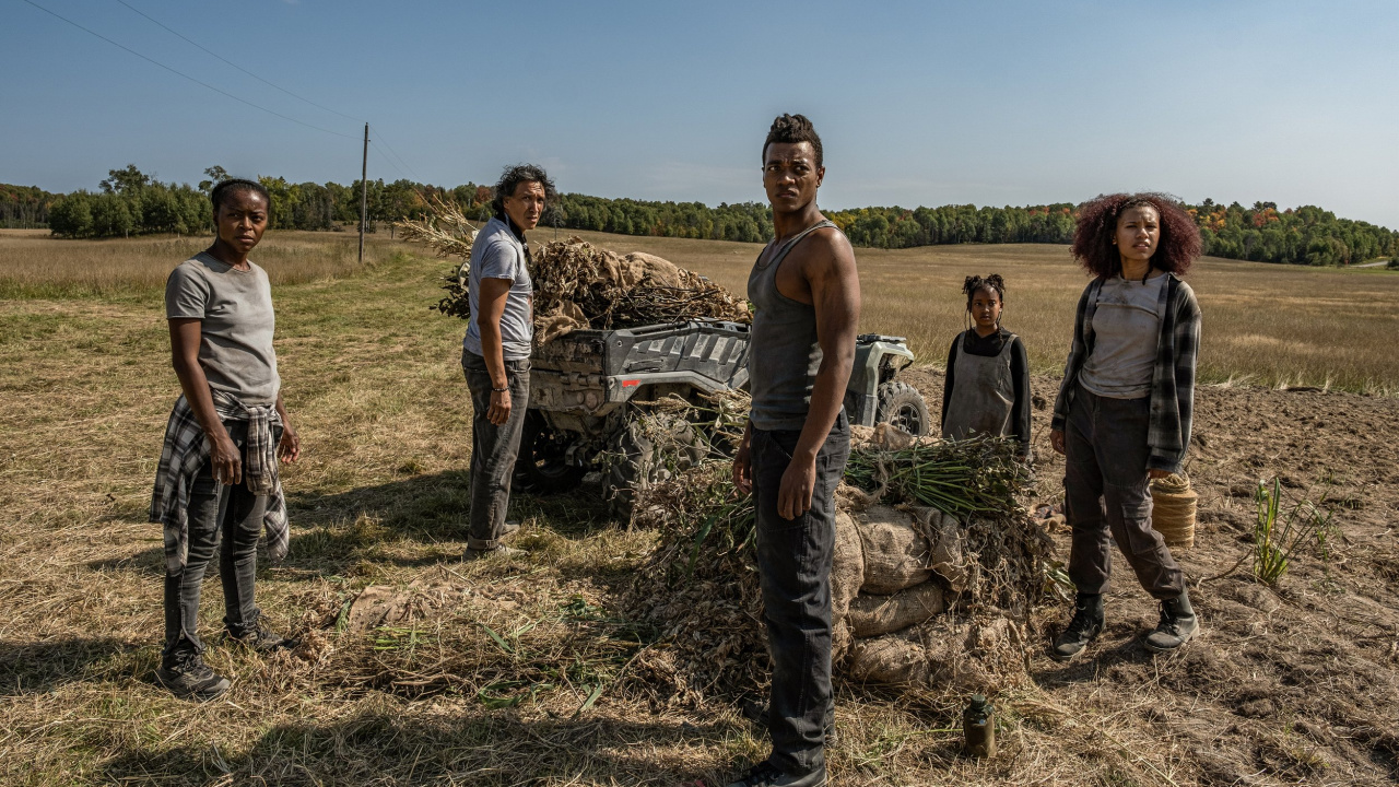 (L to R) Danielle Deadwyler, Michael Greyeyes, Kataem O'Connor, Haile Amare and Jaeda LeBlanc in '40 Acres', a Magnolia Pictures release. Photo courtesy of Magnolia Pictures.