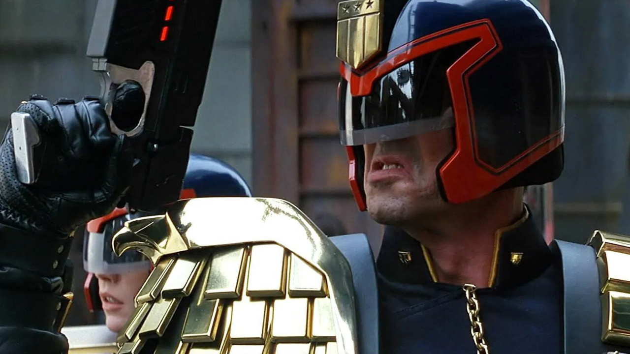 (L to R) Diane Lane and Sylvester Stallone in 'Judge Dredd'. Photo: Buena Vista Pictures Distribution.