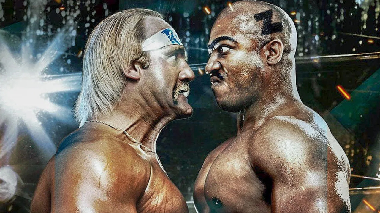 (L to R) Hulk Hogan and Tiny Lister in 'No Holds Barred'. Photo: New Line Cinema.