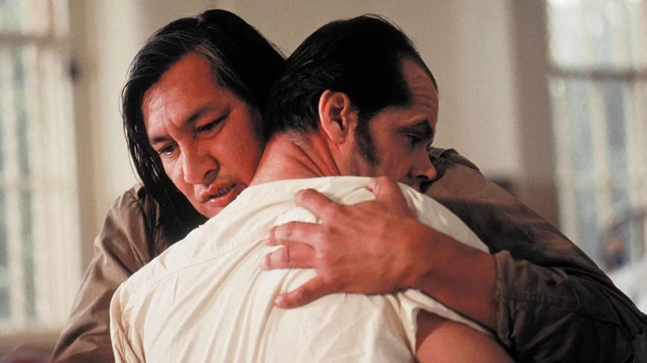 (L to R) Will Sampson and Jack Nicholson in 'One Flew Over the Cuckoo's Nest'. Photo: United Artists.