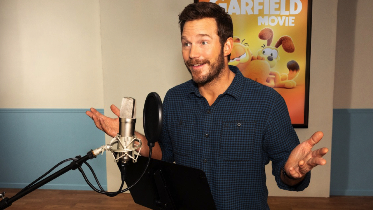 Chris Pratt as the voice of Garfield in 'The Garfield Movie'. Photo By Trae Patton. © 2023 CTMG, Inc. All Rights Reserved.