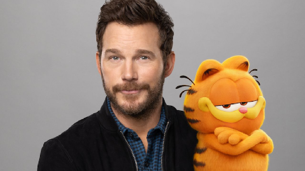 Chris Pratt as the voice of Garfield in 'The Garfield Movie'. Photo By Trae Patton. © 2023 CTMG, Inc. All Rights Reserved.