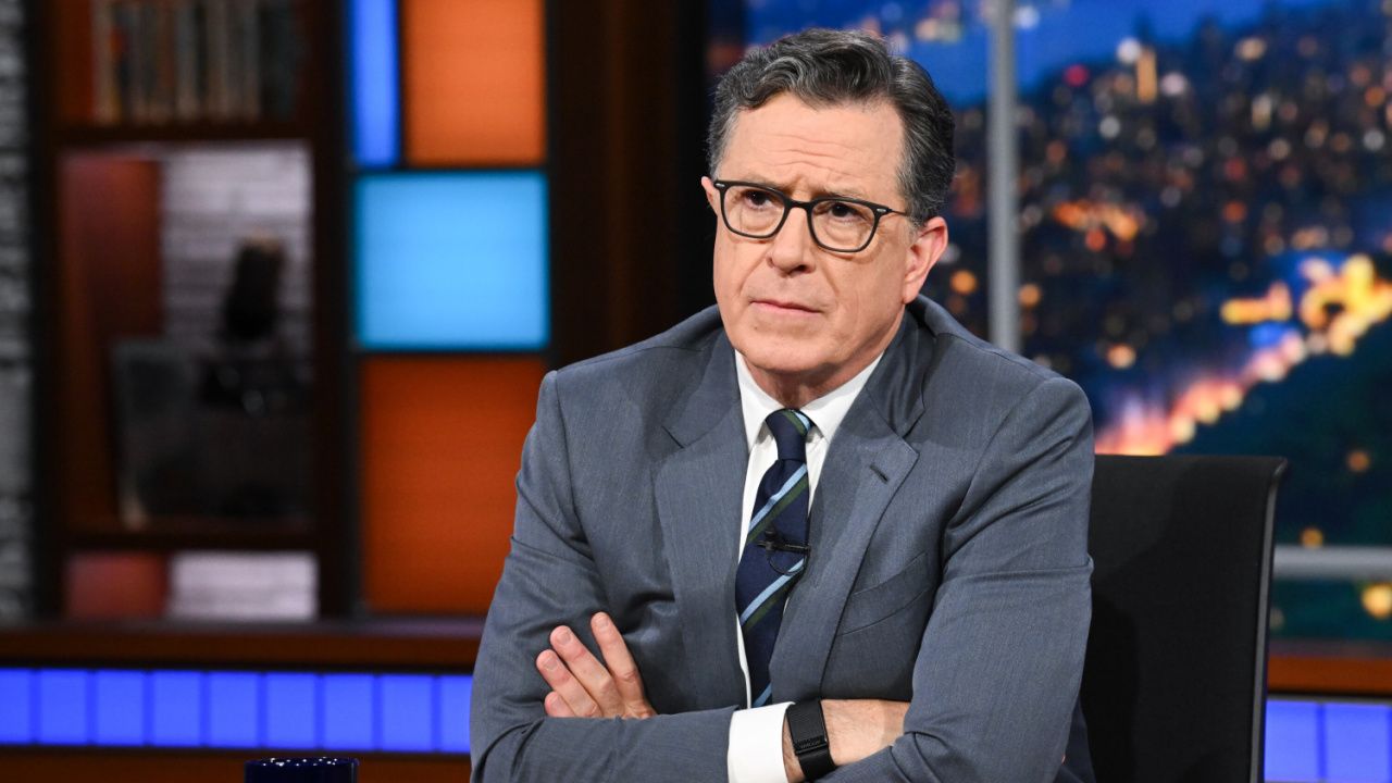'The Late Show with Stephen Colbert' during Wednesday’s June 25, 2025 show. Photo: Scott Kowalchyk ©2025 CBS Broadcasting Inc. All Rights Reserved.