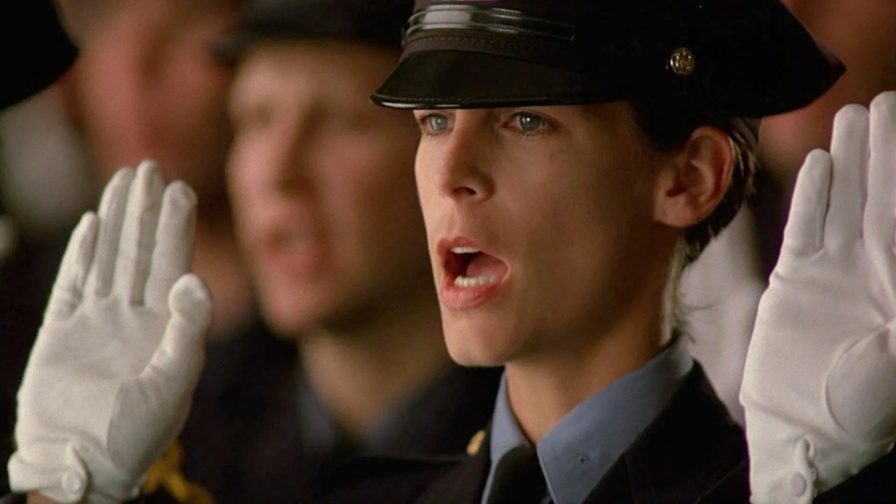 'Blue Steel'의 Jamie Lee Curtis. 사진 : Metro-Goldwin-Mire.