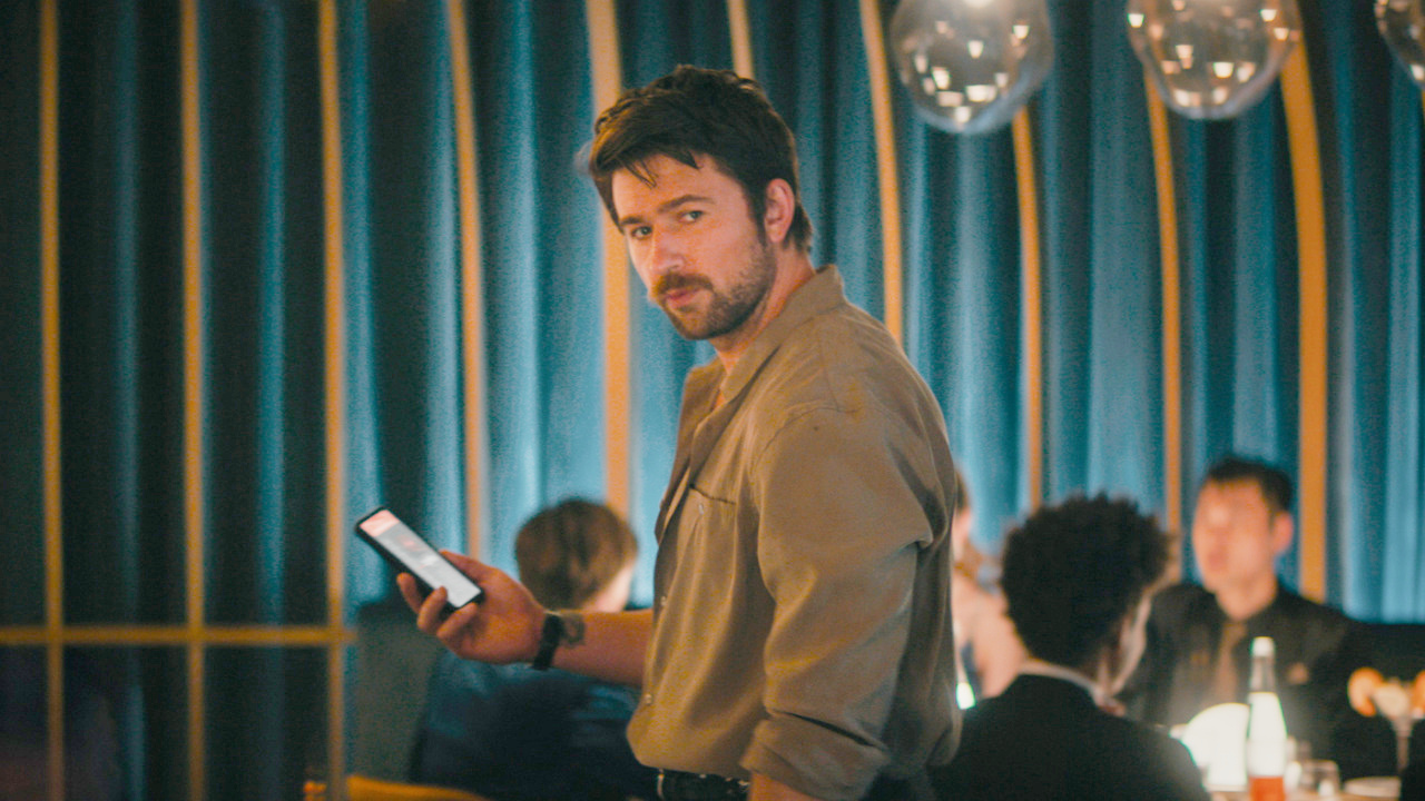 Brandon Sklenar as Henry in 'Drop', directed by Christopher Landon. Photo: Universal Pictures.