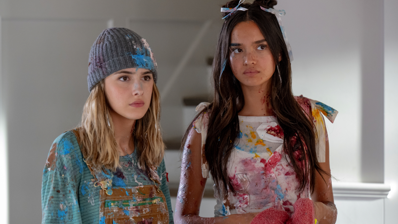 (L-R) Julia Butters as Harper Coleman and Sophia Hammons as Lily Davies in Disney's 'Freakier Friday'. Photo by Glen Wilson. © 2025 Disney Enterprises, Inc. All Rights Reserved.