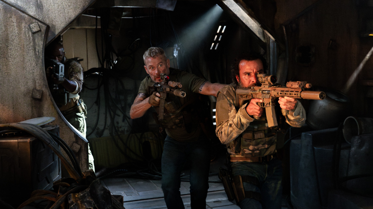 (L to R) LaMonica Garrett, Max Martini and Michael Irby in 'Osiris'. Photo: XYZ Films.
