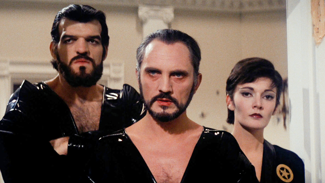 (L에서 R) Jack O'Haloran, Terrence Stamp 및 Sara Douglas 'Superman II'. 사진 : Warner Bros.