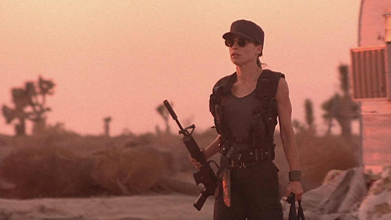 Linda Hamilton in 'Terminator 2: Judgment Day'. Photo: Tri-Star Pictures.