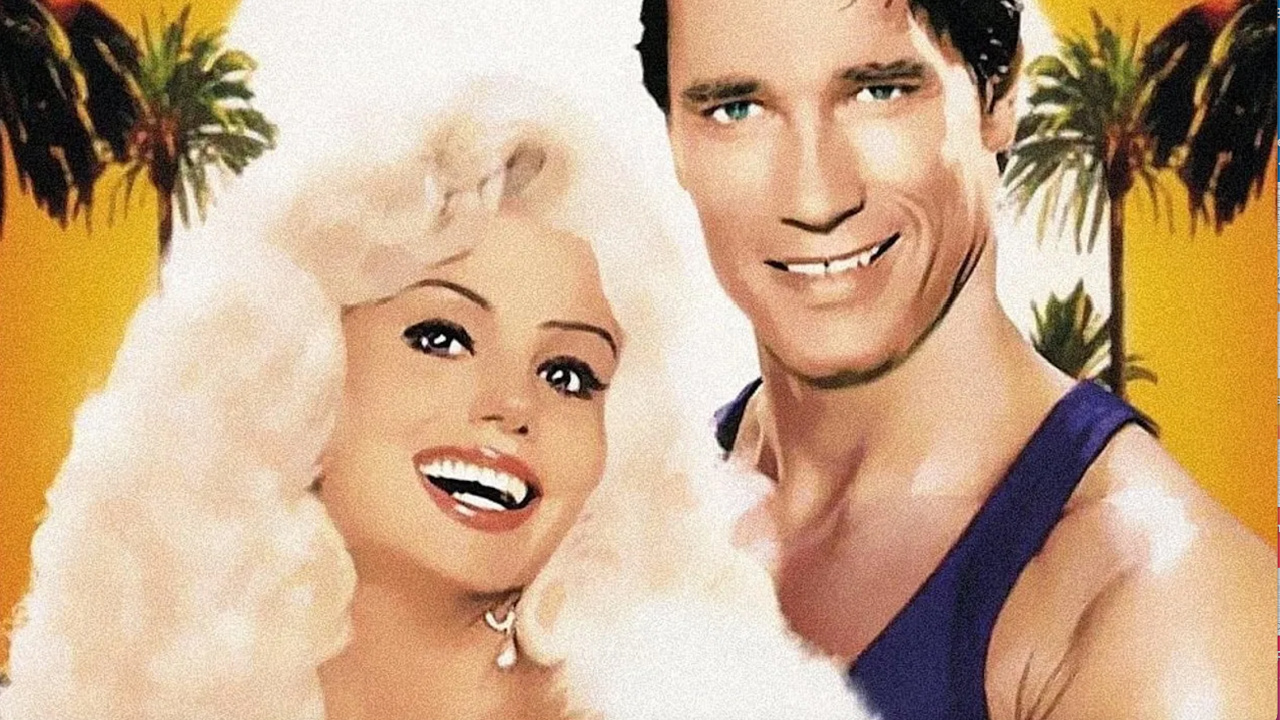 (L에서 R) 1980 년대 'Jeann Mansfield Story'의 Lonie Anderson과 Arnold Schwarzenegger. 사진 : CBS.