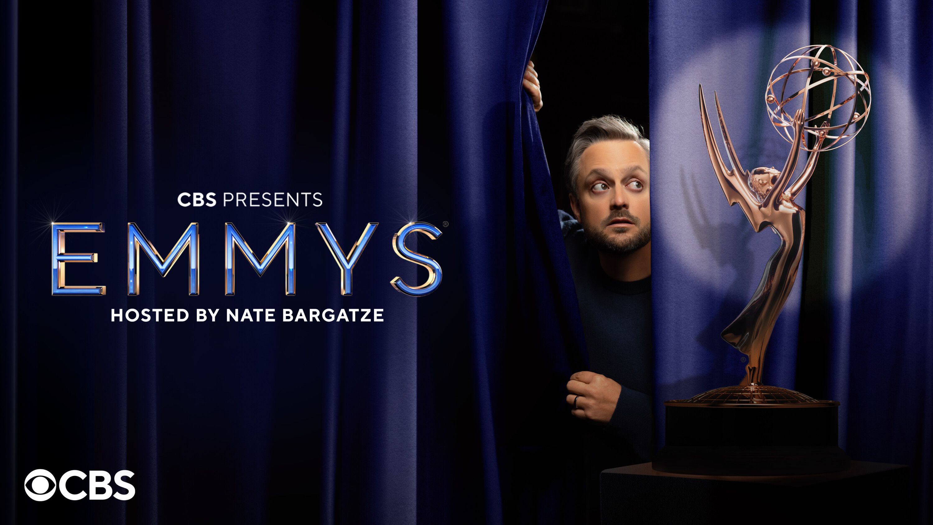 The 77th Emmys hosted by Nate Bargatze will air on CBS and Paramount+ September 14th.