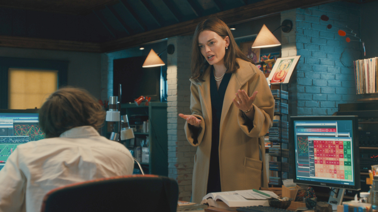 Emma Mackey as Ella McCay in 20th Century Studios' 'Ella McCay'. Photo courtesy of 20th Century Studios. © 2025 20th Century Studios. All Rights Reserved.