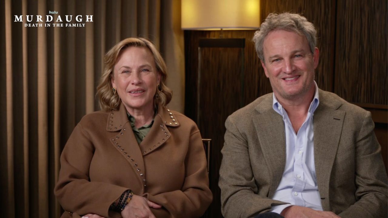 (L to R) Patricia Arquette and Jason Clarke star in 'Murdaugh: Death in the Family'.