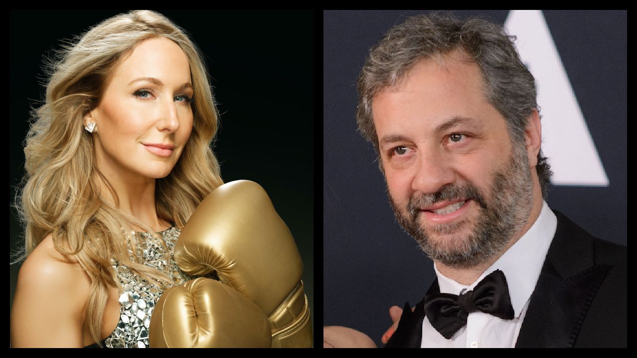 (Left) CBS Presents 83rd Annual Golden Globes ©2025 CBS Broadcasting, Inc. All Rights Reserved. Photos: Gaye Ann Bruno/Aimee Santos. (Right) Judd Apatow attends the Academy’s 8th Annual Governors Awards in The Ray Dolby Ballroom at Hollywood & Highland Center® in Hollywood, CA, on Saturday, November 12, 2016. Credit/Provider: Aaron Poole / ©A.M.P.A.S. Copyright: ©A.M.P.A.S.
