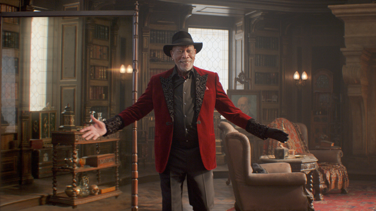 Morgan Freeman as Thaddeus Bradley in 'Now You See Me: Now You Don’t'. Photo: Courtesy of Lionsgate.