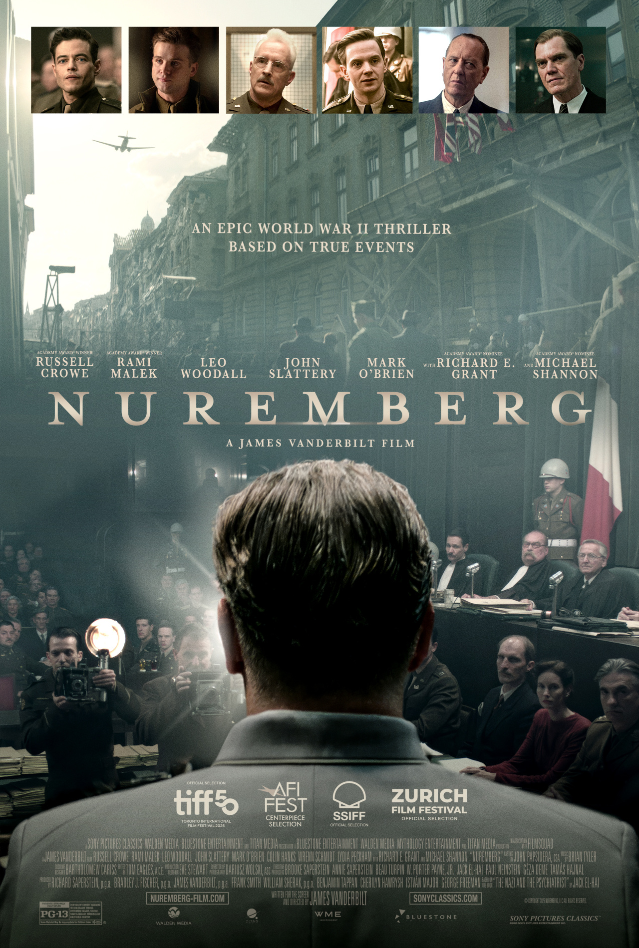 'Nuremberg’ opens in theaters on November 7th.