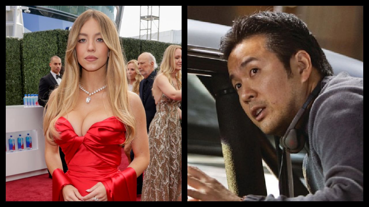 (Left) Sydney Sweeney at the 77TH EMMY® AWARDS, broadcasting live to both coasts from the Peacock Theater in Los Angeles, California, Sunday, Sept. 14, (8:00-11:00 PM, LIVE ET/5:00-8:00 PM, LIVE PT) on the CBS Television Network, and streaming on Paramount+.Photo: Francis Specker/CBS ©2025 CBS Broadcasting, Inc. All Rights Reserved. (Right) Director Justin Lin on the set of 'Fast Five.' Photo: Universal Pictures.