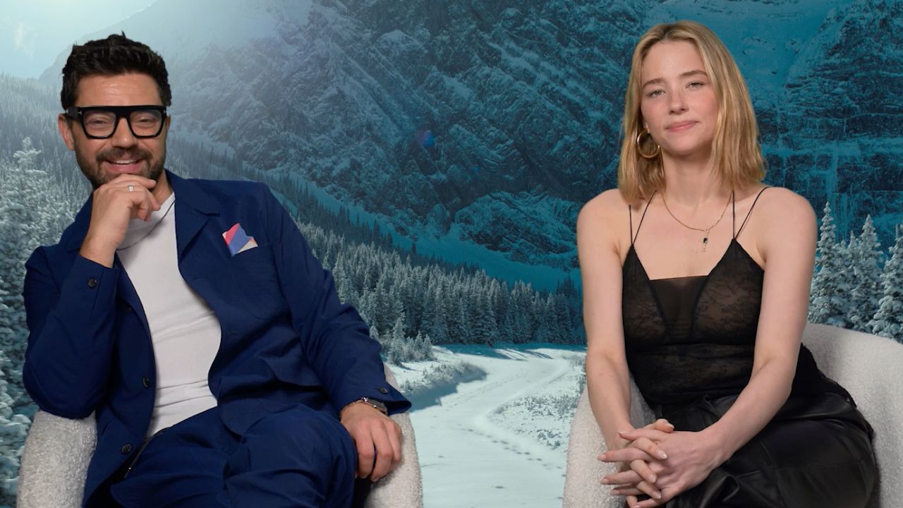 (L to R) Dominic Cooper and Haley Bennett star in Apple TV+'s 'The Last Frontier'.