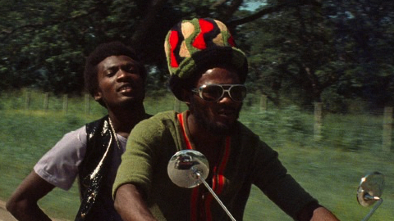 Jimmy Cliff and Ras Daniel Hartman in 'The Harder They Come.'