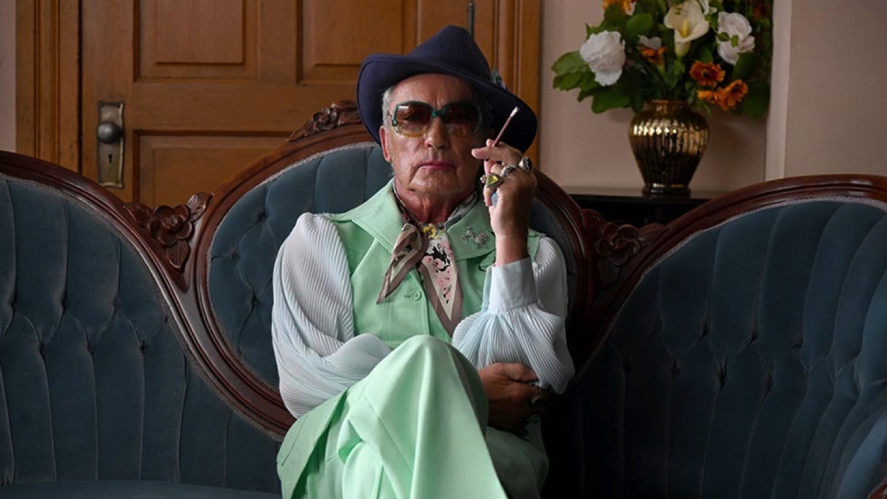 Udo Kier as Mr. Pat in 'Swan Song.'