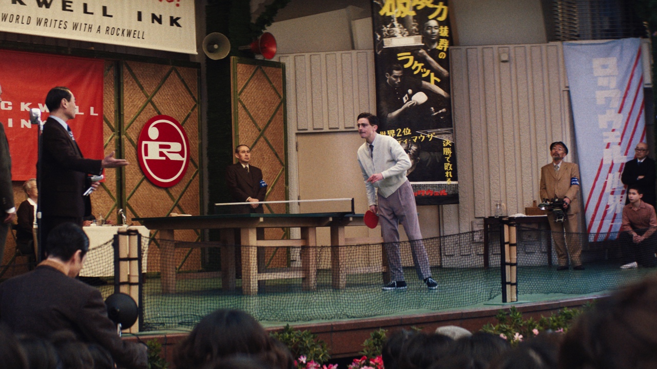 Timothée Chalamet in ‘Marty Supreme’. Photo: A24.