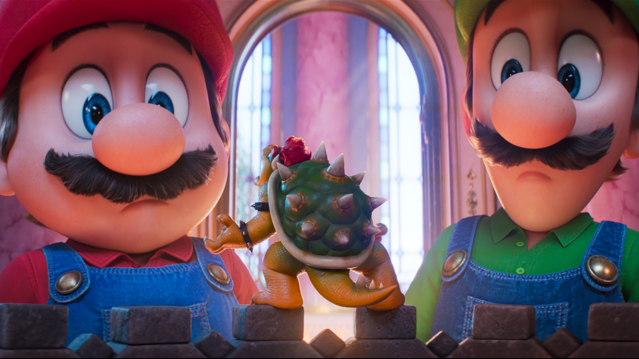 (L to R) Mario, Bowser, and Luigi in Nintendo and Illumination’s 'The Super Mario Galaxy Movie', directed by Aaron Horvath and Michael Jelenic.