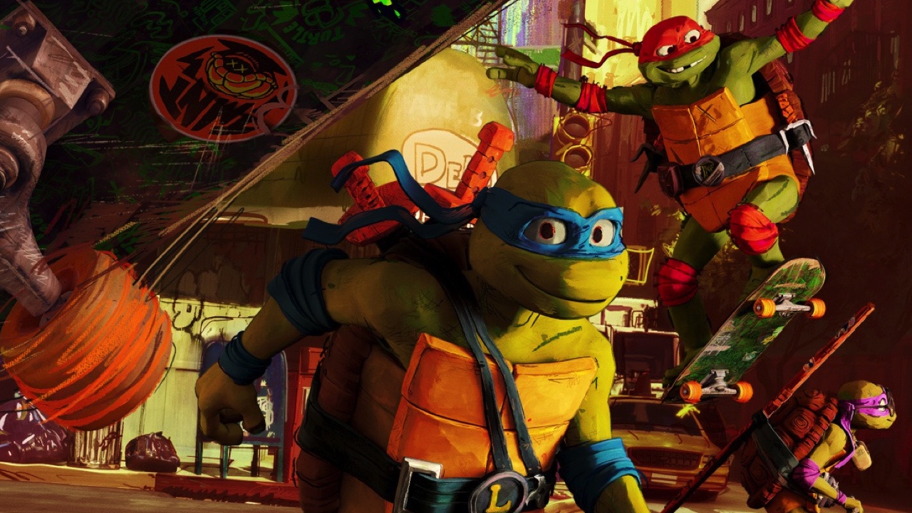 (L to R) Donatello, Raphael, Michelangelo and Leonardo in Paramount Pictures and Nickelodeon Movies in a Point Grey Production 'Teenage Mutant Ninja Turtles: Mutant Mayhem.'