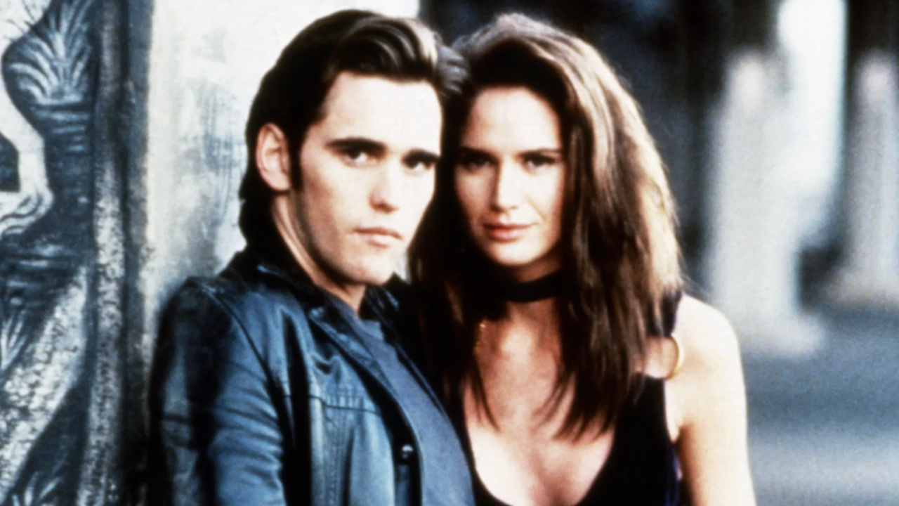 (L to R) Matt Dillon and Kelly Lynch in 'Drugstore Cowboy'. Photo: International Video Entertainment.