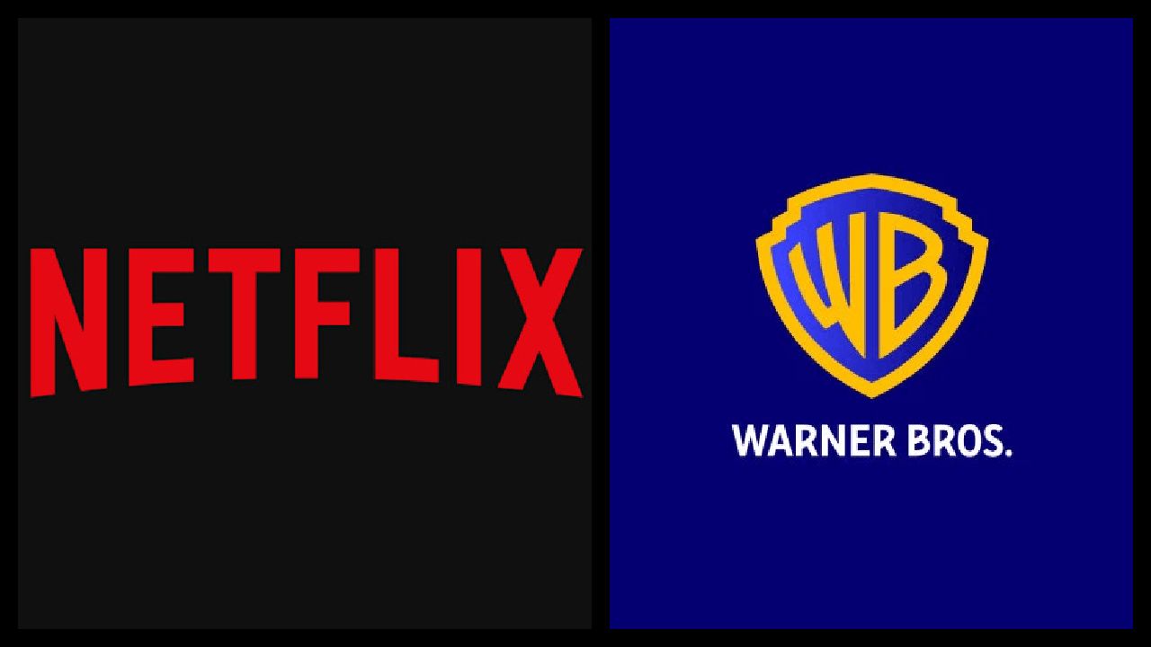 (Left) Netflix logo. Photo: Netflix. (Right) Warner Bros. logo. Photo: Warner Bros.