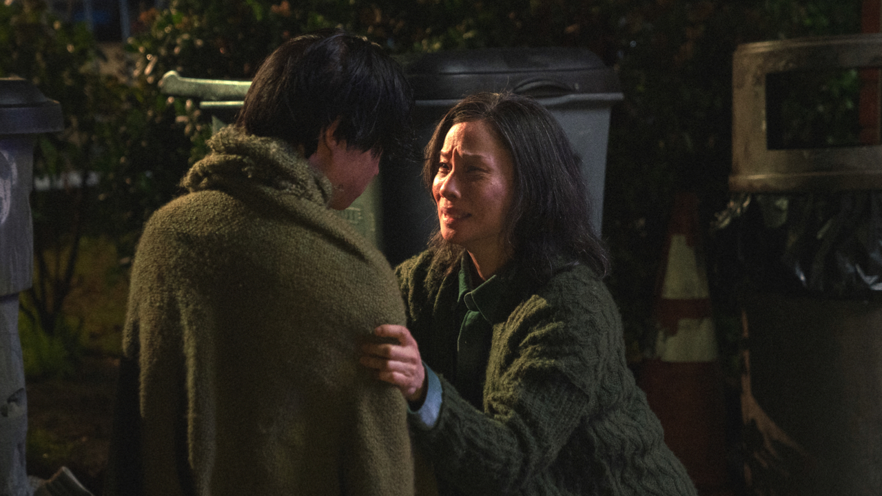 (L to R) Lawrence Shou and Lucy Liu star in 'Rosemead'. Photo: Vertical.