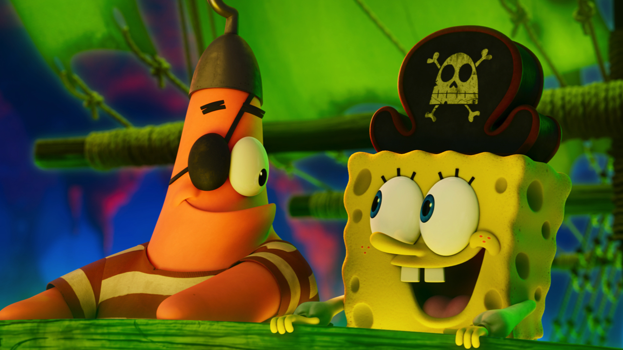 Patrick Star (Bill Fagerbakke) and SpongeBob SquarePants (Tom Kenny) in ‘The SpongeBob Movie: Search For SquarePants’ from Paramount Animation and Nickelodeon.