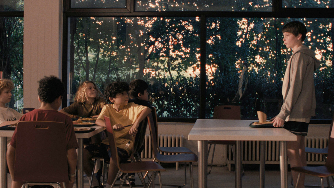 (L to R) Everett Blunck, Kayo Martin, Caden Burris, and Lennox Espy in Charlie Polinger’s 'The Plague'. Courtesy of Steven Breckon. An Independent Film Company release.