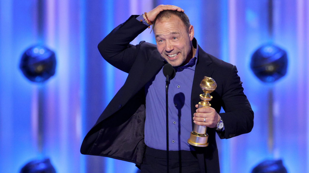 Stephen Graham accepts the Best Actor in a Limited Series, Anthology Series, or Motion Picture Made for Television Award for 'Adolescence' onstage during the 83rd Annual Golden Globes®, airing live from the Beverly Hilton in Beverly Hills, California on Sunday, January 11, 2026 at 8 PM ET/5 PM PT, on CBS and streaming on Paramount+. Photo: Kevork Djansezian/CBS ©2026 CBS Broadcasting, Inc. All Rights Reserved.