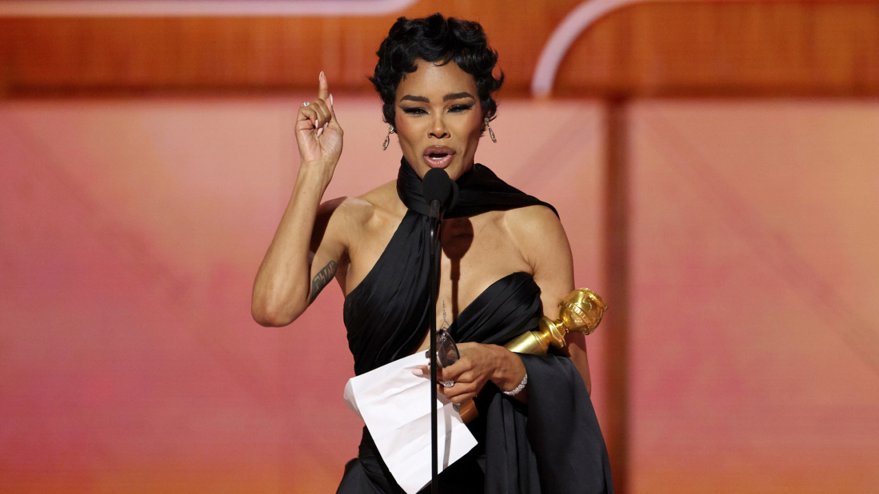 Teyana Taylor accepts the Best Performance by a Supporting Actress in Any Motion Picture Award for 'One Battle After Another' during the 83rd Annual Golden Globes®, airing live from the Beverly Hilton in Beverly Hills, California on Sunday, January 11, 2026 at 8 PM ET/5 PM PT, on CBS and streaming on Paramount+. Photo: Kevork Djansezian/CBS ©2026 CBS Broadcasting, Inc. All Rights Reserved.