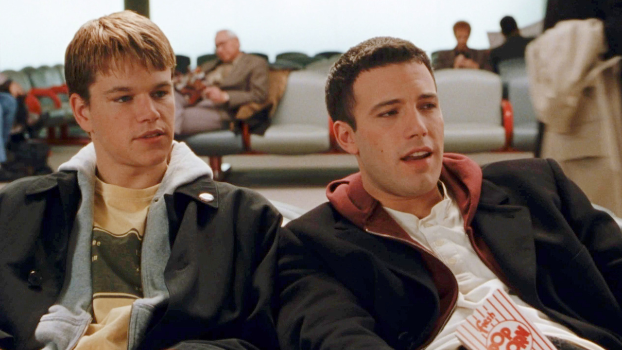 (L to R) Matt Damon and Ben Affleck in 'Dogma.' Photo: Triple Media Film.