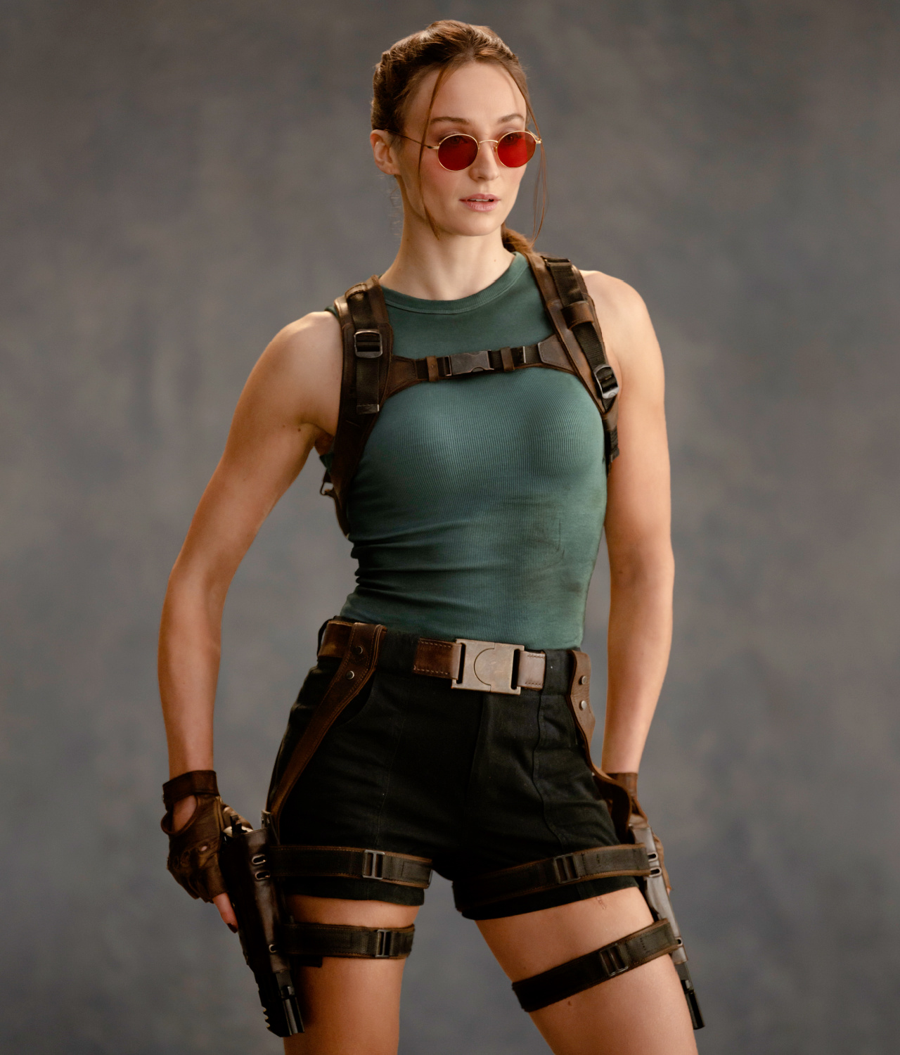 Sophie Turner as Lara Croft in 'Tomb Raider'. Credit: Jay Maidment/Prime. Copyright: © Amazon Content Services LLC.
