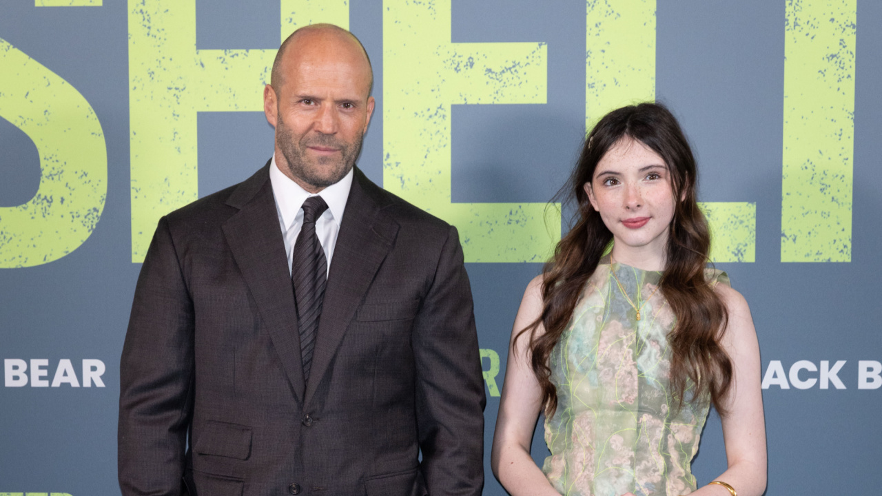 (L to R) Jason Statham and Bodhi Rae Breathnach attend the UK Premiere of ‘Shelter’ at Cineworld Leicester Square on January 20, 2026 in London, England. Photo: StillMoving.Net for Black Bear.